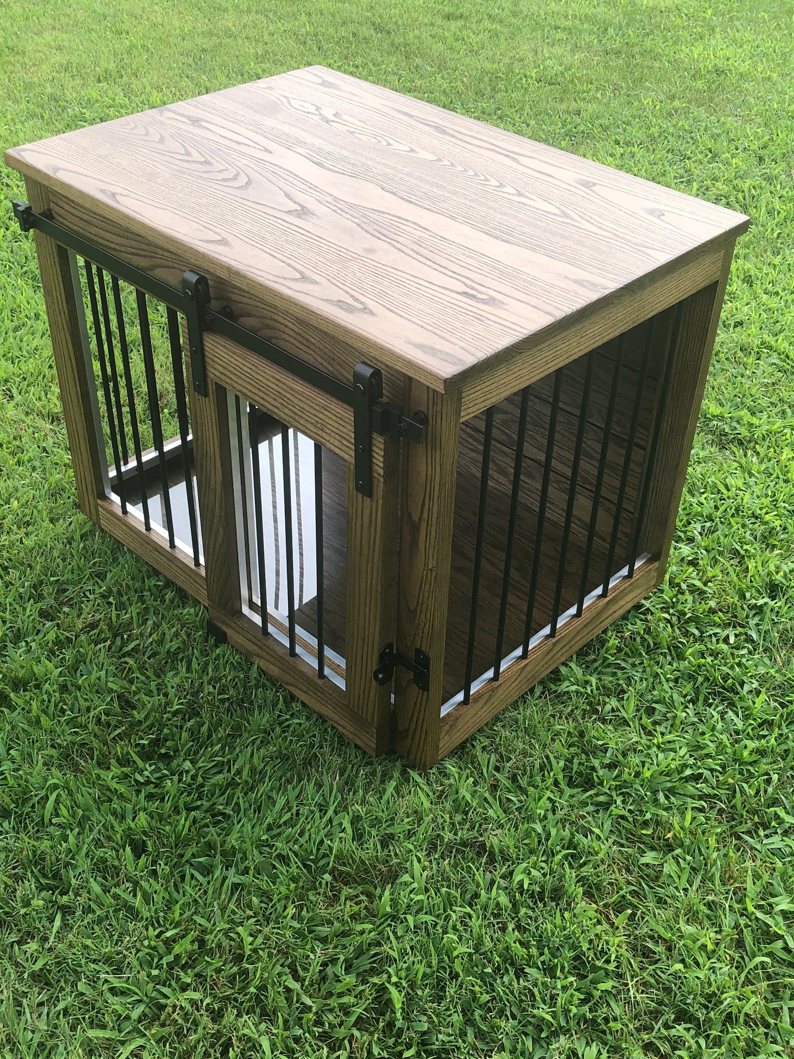 Muebles de cajón para perros / Puerta corredera de granero | Etsy