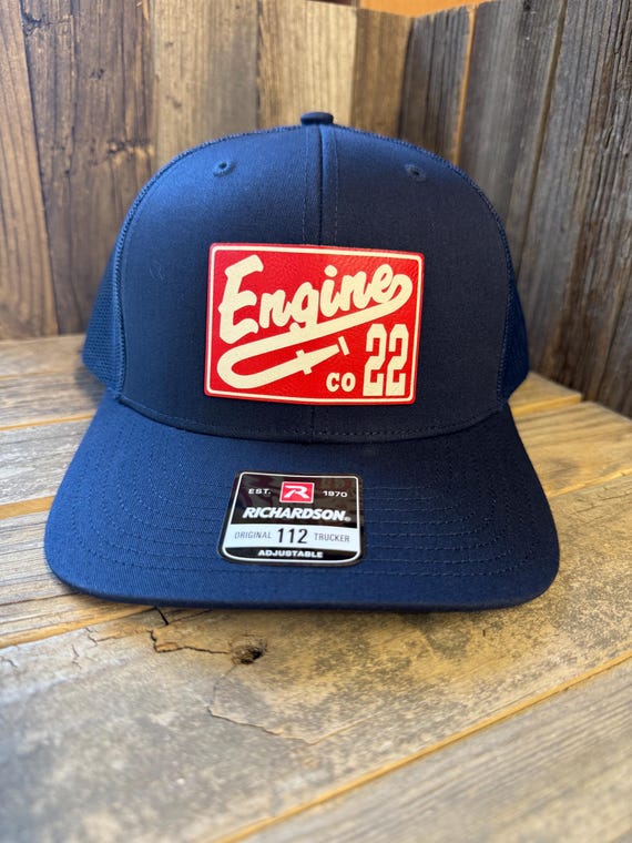 Personalized Firefighter Hat – Fireman Trucker Cap – Engine, Ladder, Squad, Medic