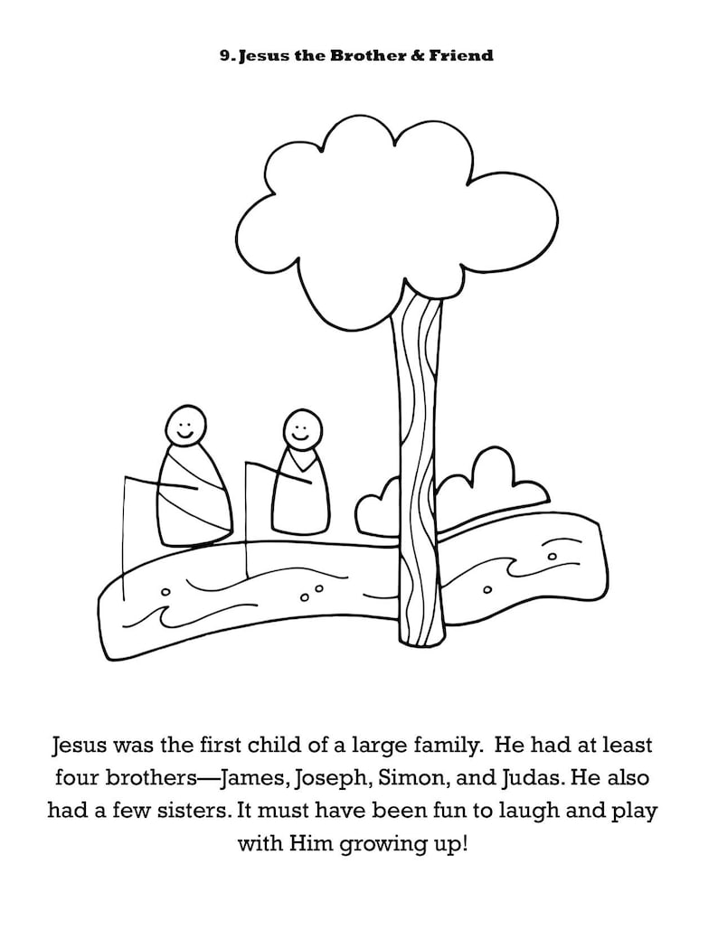 Jesus Tree 48 Colouring Pages With Stories for Lent | Etsy