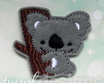 Koala Feltie Digital Design File - 1.75"