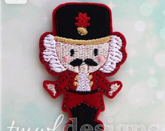 Nutcracker Doll Feltie Digital Design File - 1.75"