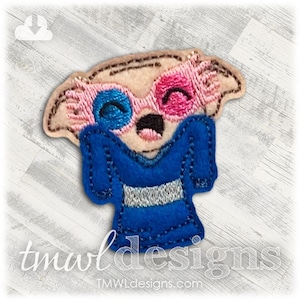Wizard Elf Luna Sweater Feltie Digital Design File - 1.75&quot;