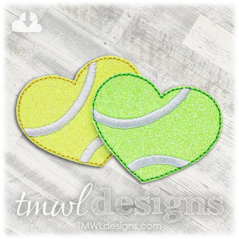 Tennis Ball Heart - Etsy