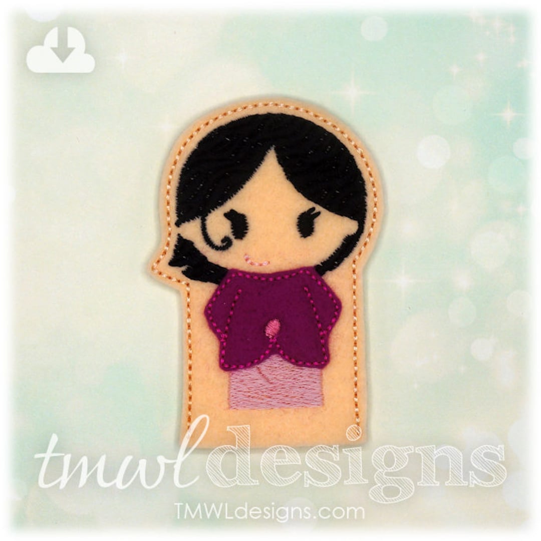 Sos Sister Finger Puppet Toy Digital Design File - Etsy