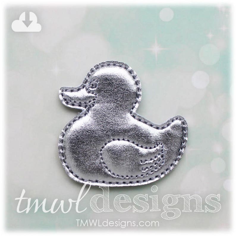 Rubber Duck Board Game Token Feltie Digital Design File 1.75