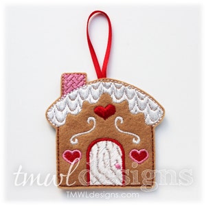 Gingerbread House Christmas Ornament Digital Design File