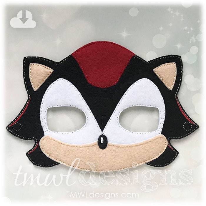 Smileh – Lot De 12 Masques Sonic En Feutre – Déguisement Cosplay Halloween, Anniversaire, Mascarade Pour Enfants