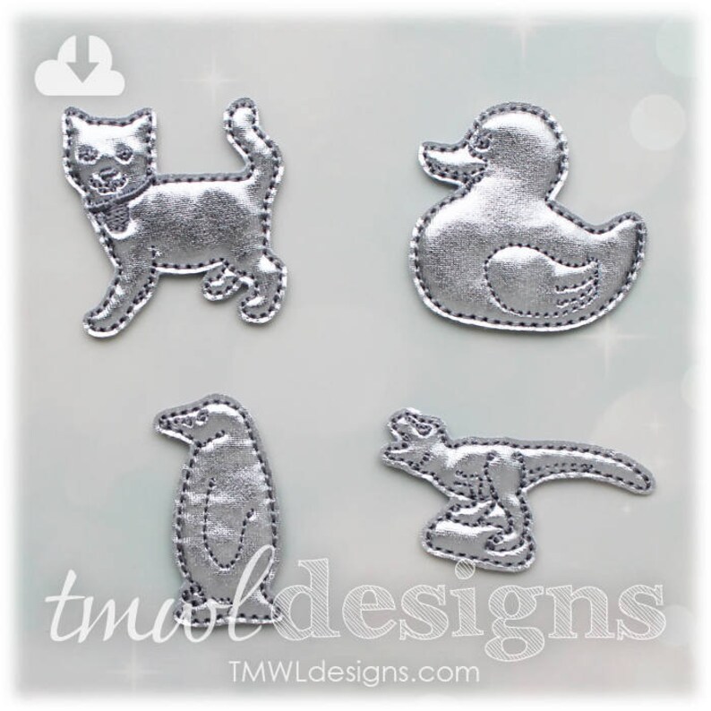 Rubber Duck Board Game Token Feltie Digital Design File 1.75