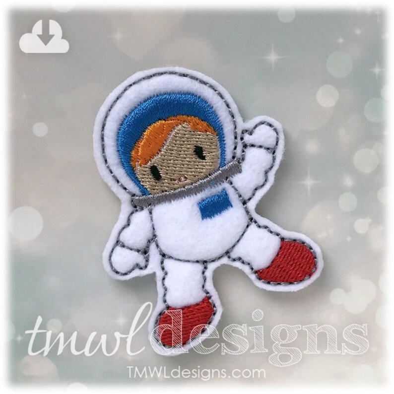 Astronaut Feltie Digital Design File 1.75