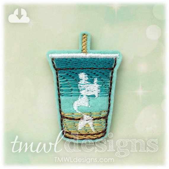Mermaid Lemonade Drink Feltie Digital Design File 1 75 Etsy