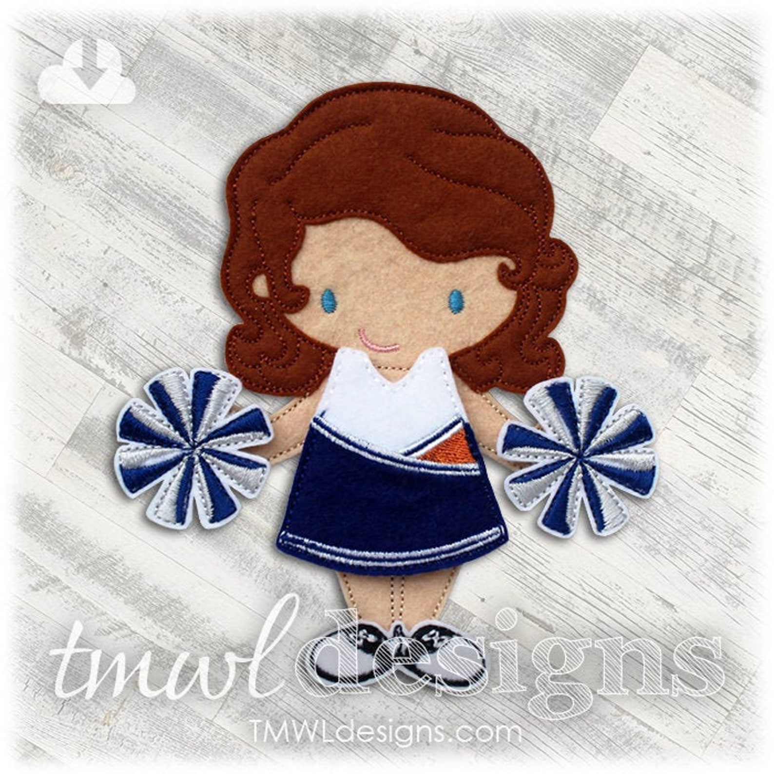 Cheer Uniform Felt Paper Doll Toy Outfit Digital Design File Etsy