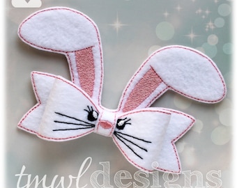 Felt Bunny Bow Digital Design File