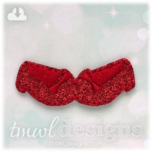 Ruby Slippers Feltie Digital Design File - 1.75&quot;