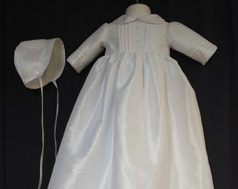 Baby Boy Girl Unisex Heirloom White Christening Gown Baptism  Dedication Outfit Size 0-3M 3-6M 6-12M