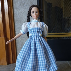 Doll Clothes  For 11-1/2&quot; -12&quot; Fashion Doll -Wizard of Oz Dorothy Inspired Outfit