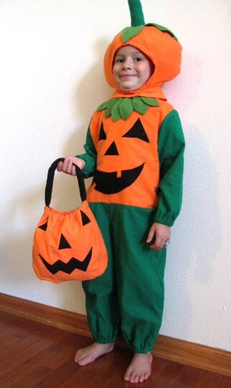 Toddler Boy Girl Pumpkin Jack-O-lantern children's Costume 1-2T & 3-4T image 1