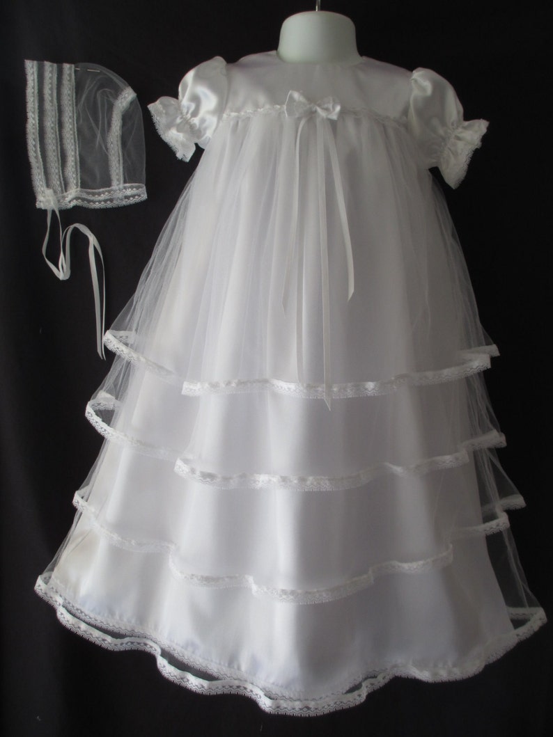 tulle baptism dress