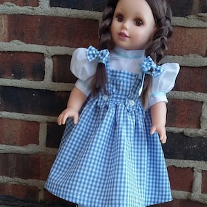 18&quot; Doll Clothes Wizard of Oz Dorothy Inspired Outfit fits American Girl Doll