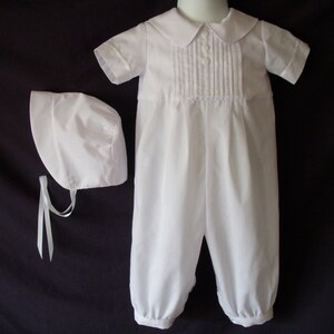 Baby Reborn/Boy Christening Gown/ Baptism Outfit Romper Size NB 3 6 12 Months