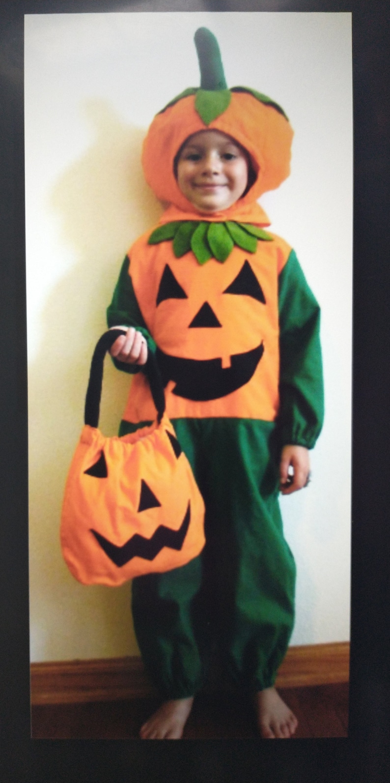Toddler Boy Girl Pumpkin Jack-O-lantern children's Costume 1-2T & 3-4T image 7