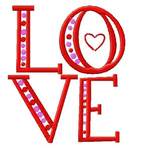 LOVE Embroidery Design