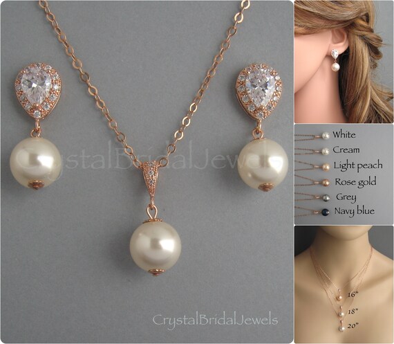 Pearl bridesmaid jewelry sets under 20 best sale