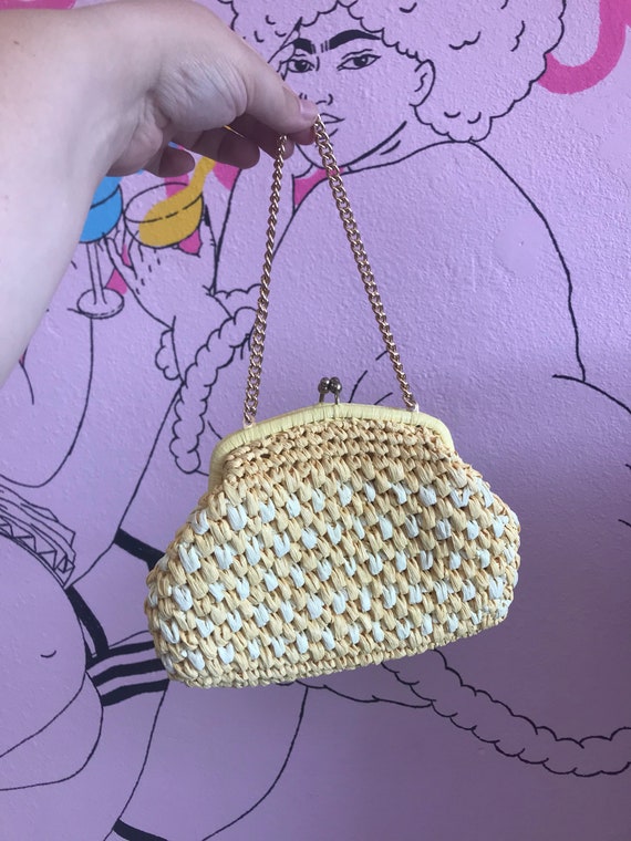 60's deadstock yellow clutch - image 3