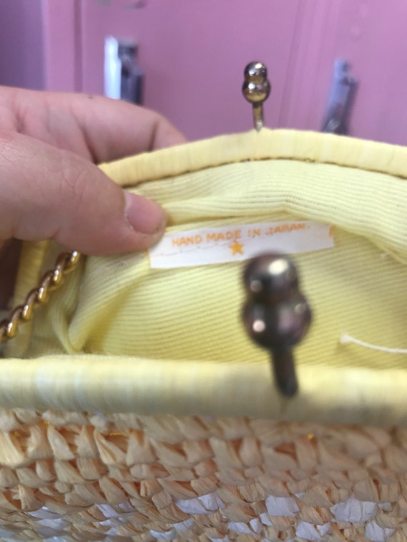 60's deadstock yellow clutch - image 7