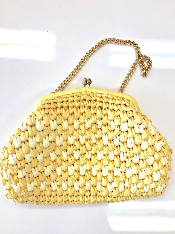 60's deadstock yellow clutch - image 1