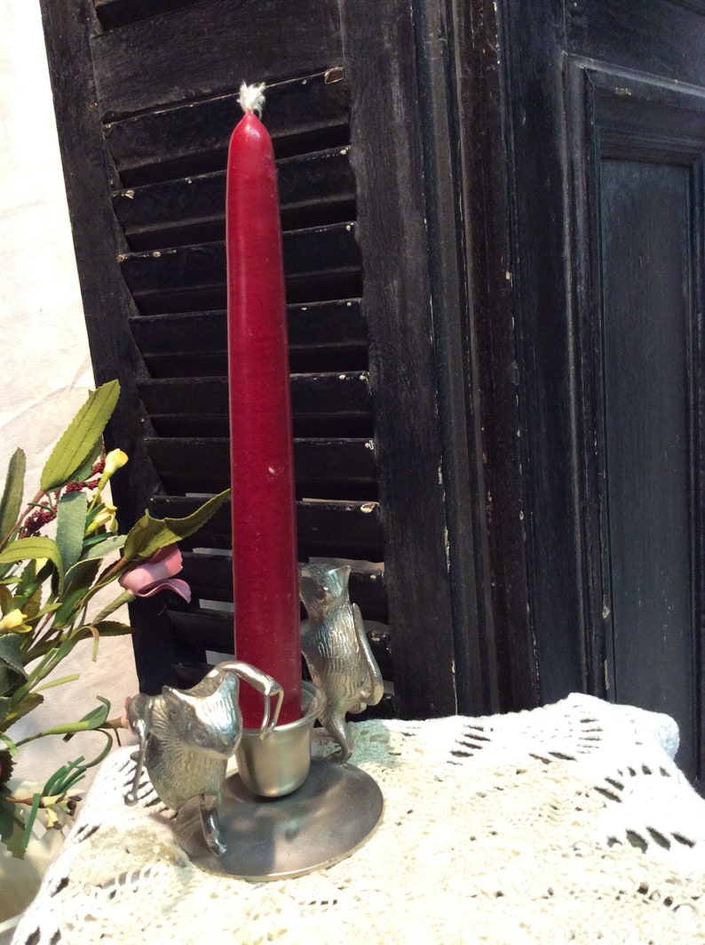 Vintage Mice Candle Holder Etsy