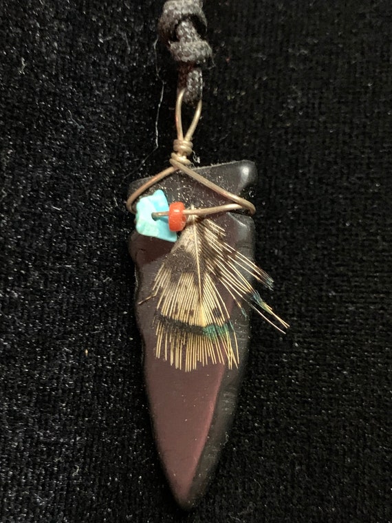 vintage arrowhead necklace - Gem