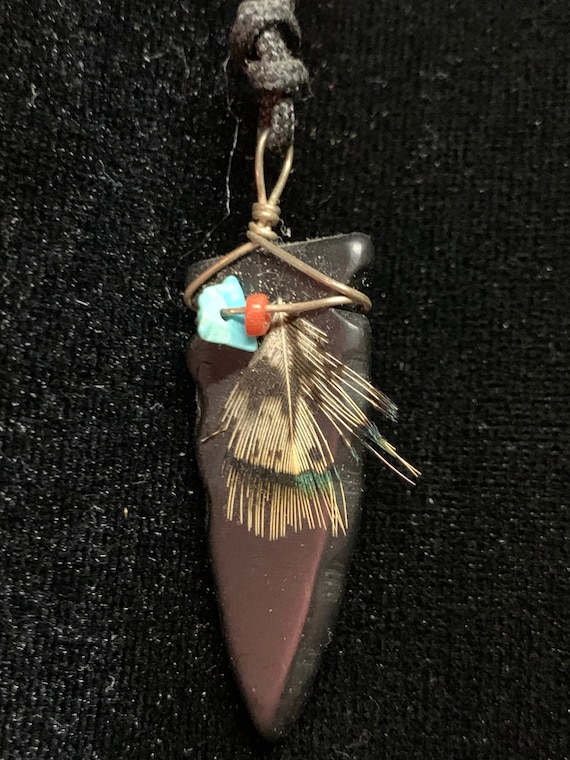 Native American Arrowhead Necklace Etsy