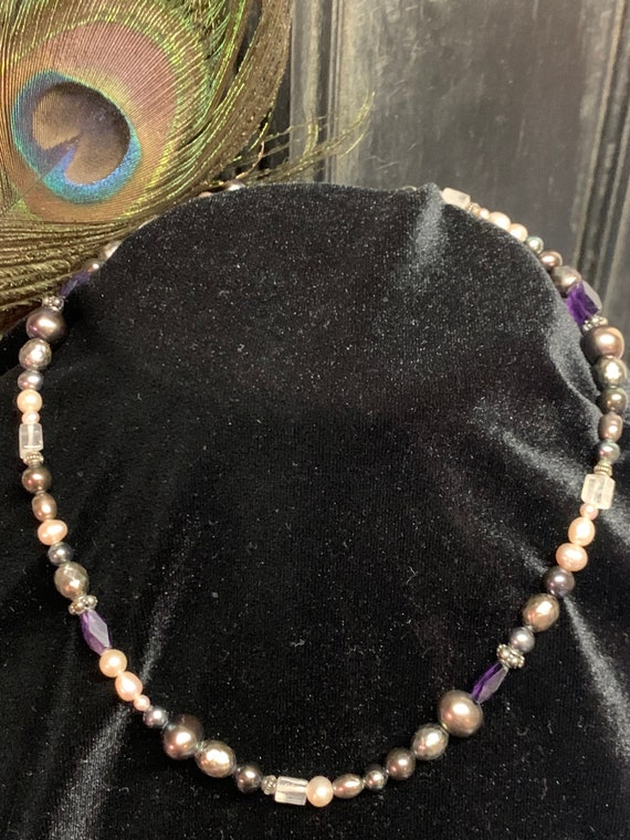 Multi Colored Pearl Necklace