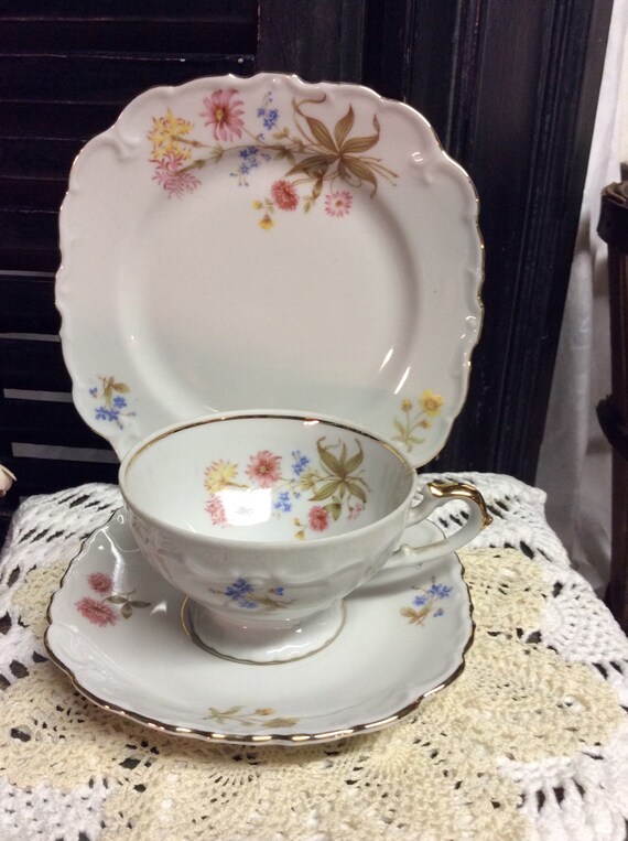 Vintage Sammel Tassen Cake Plate Set Etsy