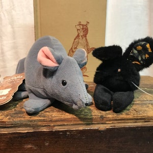Set of Finger Puppets Mouse and Rabbit