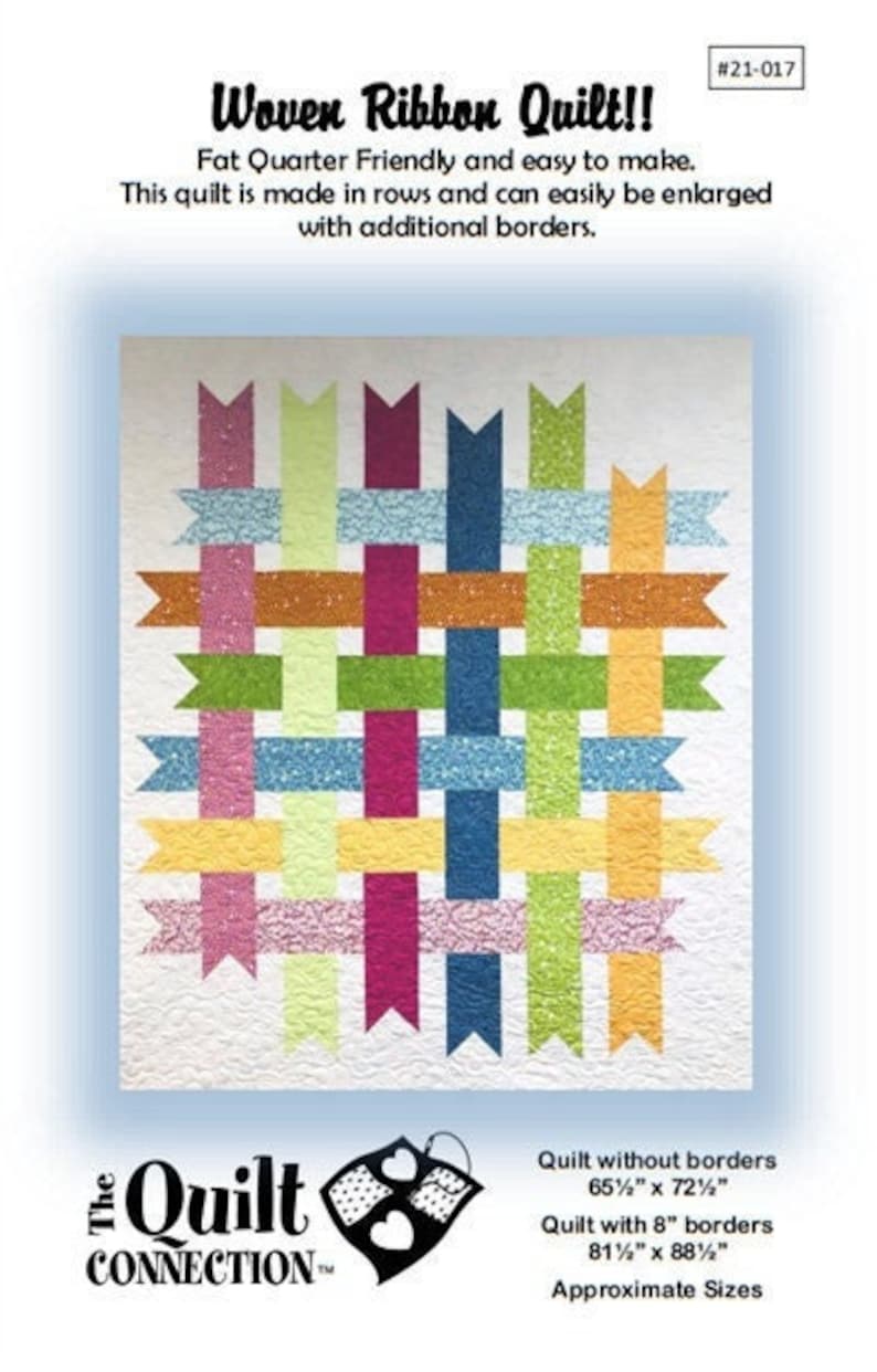Making A 2 Color Ribbon Pattern Quilt Woven Ribbon Quilt Pattern - Digital Download - Etsy