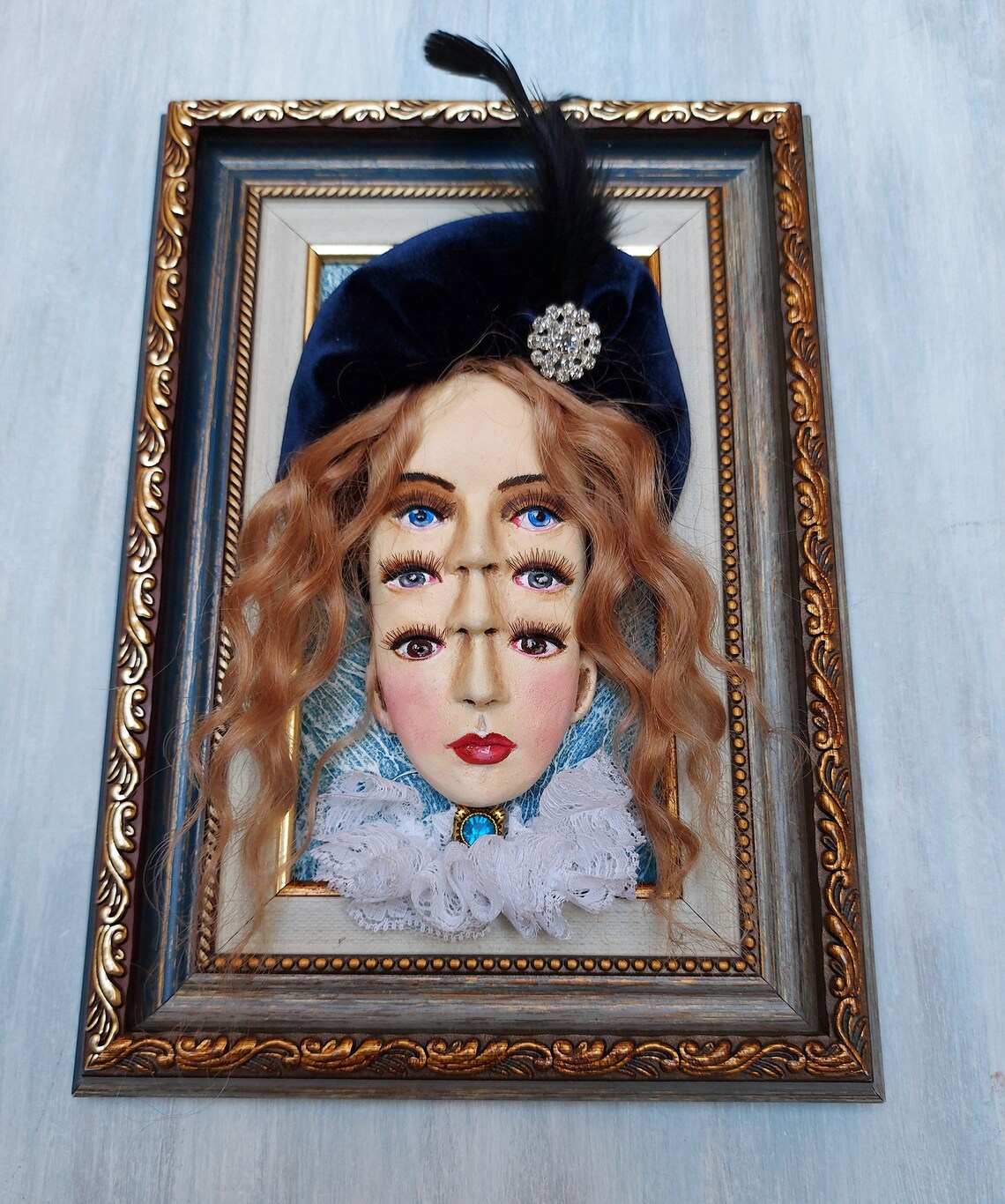 Unique Wall decor Artist 3D Portrait Vintage Wall Art Etsy