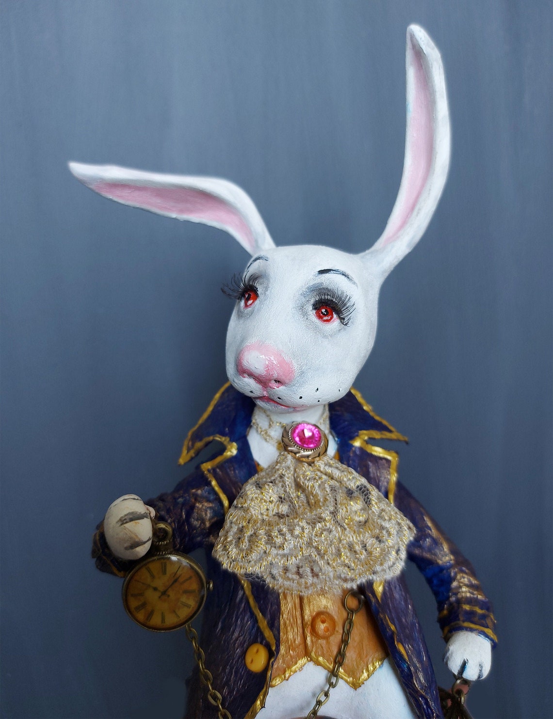 Weiße Hase Kunstpuppe Figur aus Alice im Wunderland | Etsy
