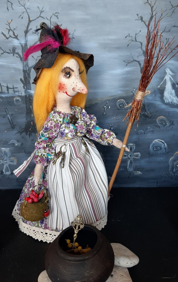 collectible halloween witch dolls