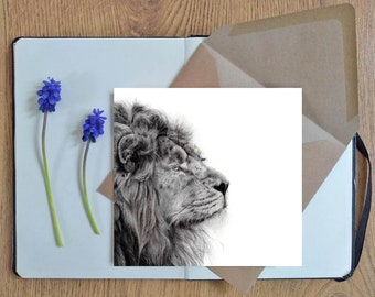 Lion card by Alannah Barker