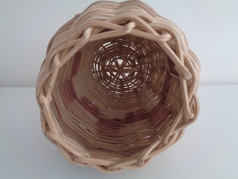 Rattan Hanging Lamp Shade from Yucatan, Rattan Hanging Lantern Shade, Handwoven Lamp Shade, Farmhouse Modern, Bejuco Hanging Lamp, Lantern image 4