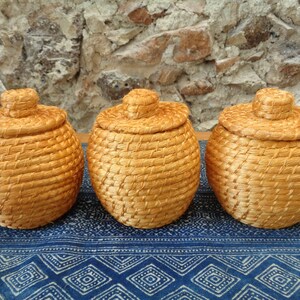 Henequen Storage Containers from Yucatan, Jewelry Boxes, Bathroom and Closet Containers, Storage and Organization, Farmhouse Modern, Accent