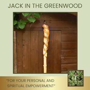 Spiritual Ceremonial staff topped with Citrine crystal. Handmade in naturally twisted Sycamore wood.