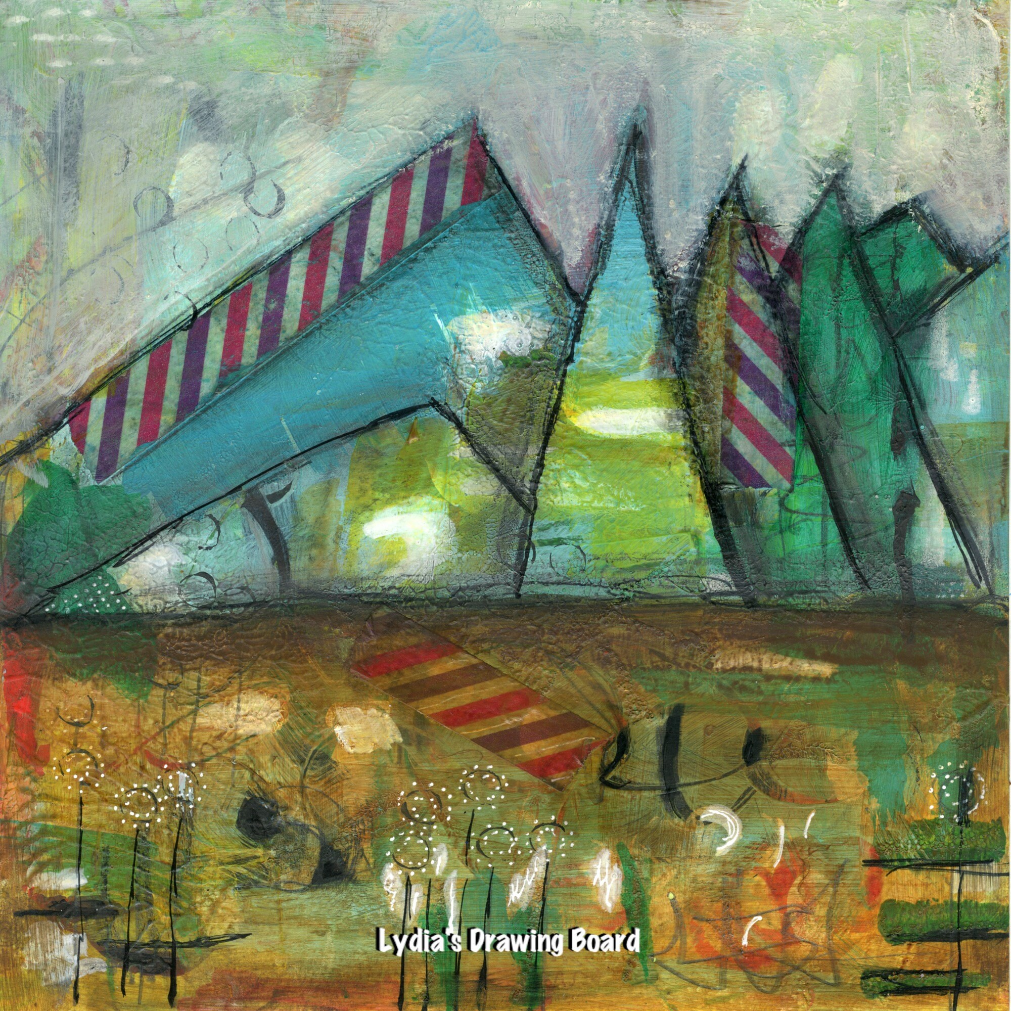 Original Art, Original Painting, Mixed Media Art, Art on Paper, Intuitive Art, Painting