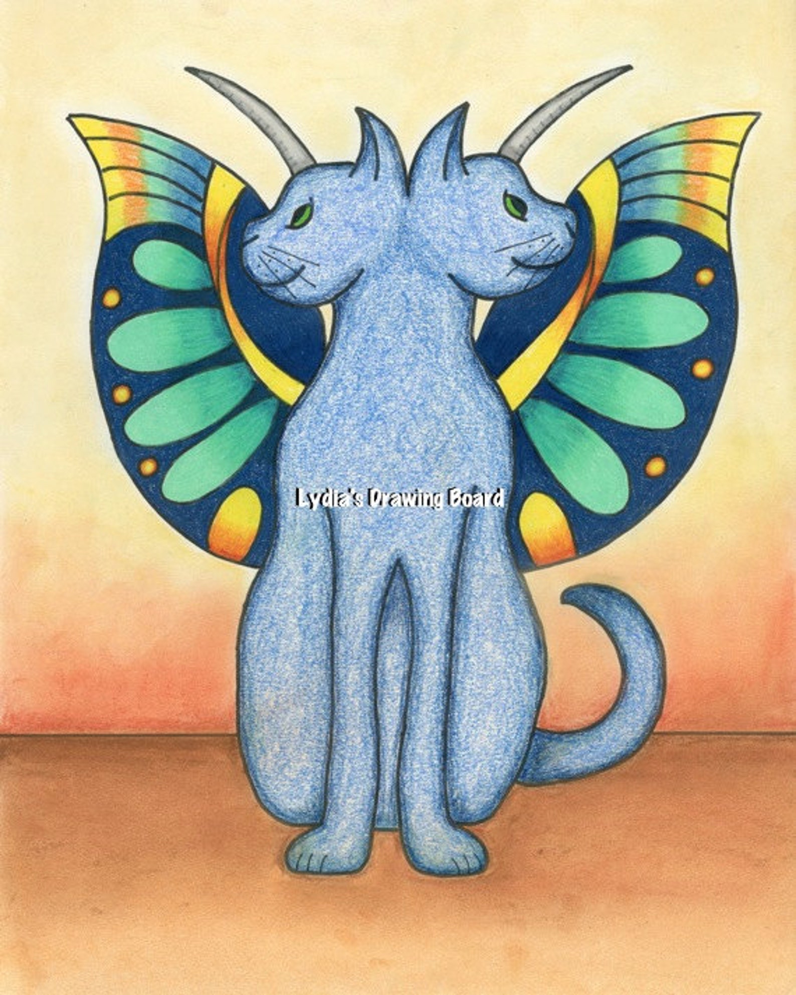 Mythology, Greek Mythology, Cat Art, Cat Artwork, Cat Art Print, Janus