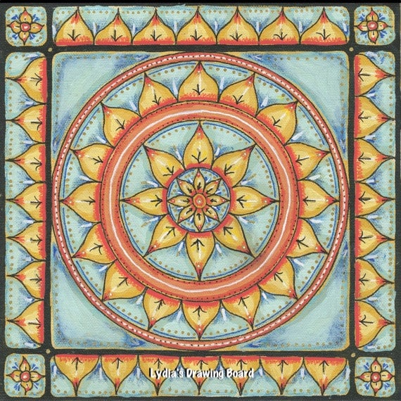 Mandala Art Mandala Wall Art Mandala Original Painting Etsy
