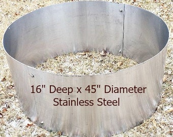 36 Diameter Stainless Steel Fire Pit Ring Liner-Insert | Etsy