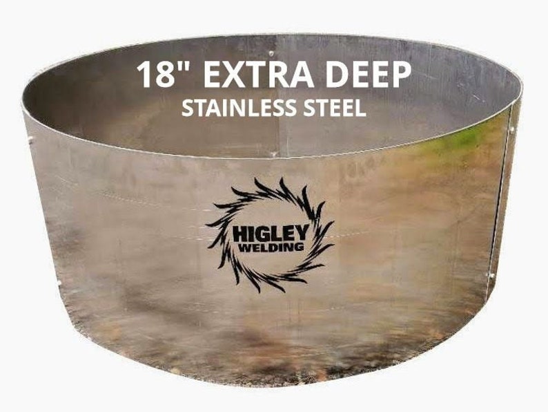 18 Deep 60 Diameter Stainless Steel Fire Pit Liner Etsy
