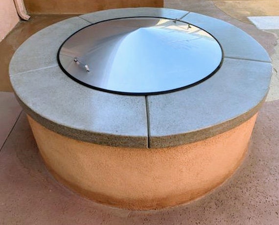 37 Stainless Steel Conical Shape Fire Pit Cover Screen Etsy