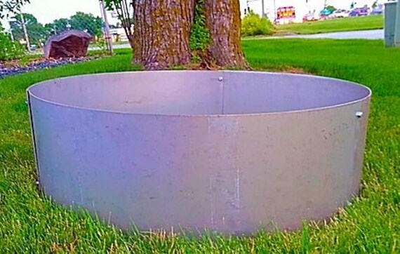 Large Stainless Steel Campfire Ring Fire Pit Liner Etsy